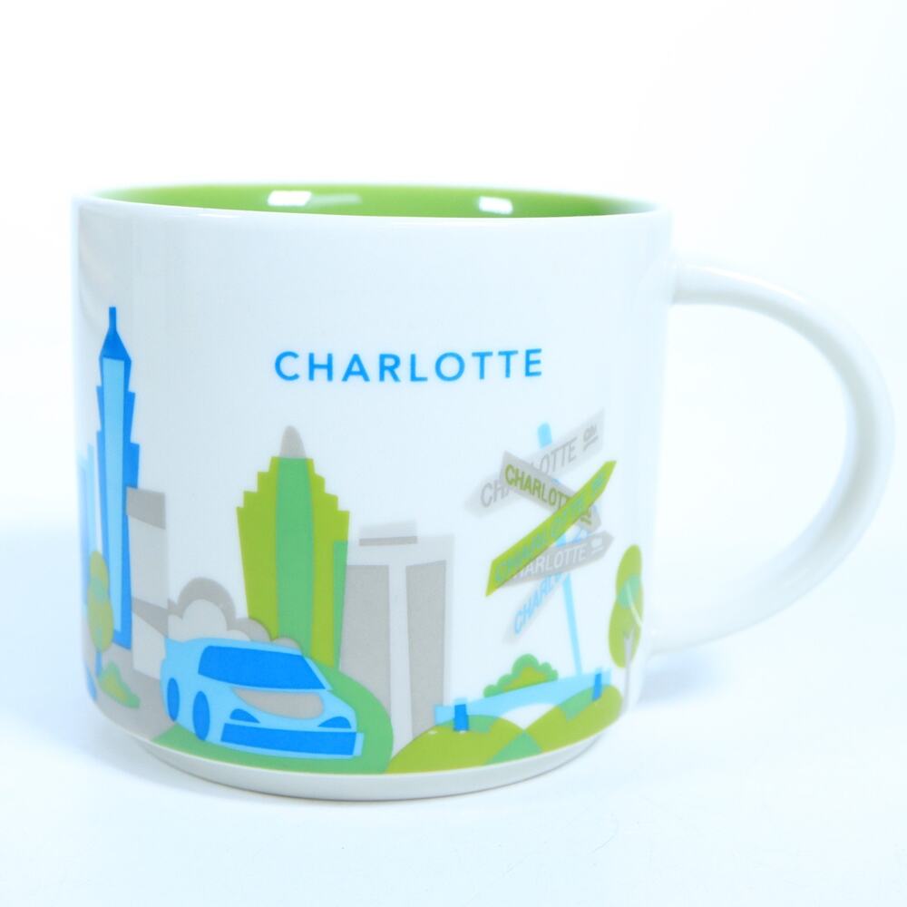 Starbucks Charlotte You Are Here Series Collection 14oz Coffee Tea Mug Cup